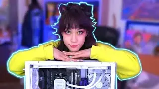 your girl tofu unboxes a custom pc (chaotic) (not aesthetic)