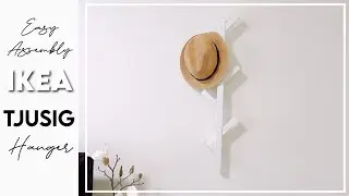 IKEA TJUSIG HANGER - HOW TO ASSEMBLE AND HANG | EASY