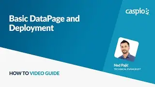 Basic DataPage and Deployment