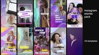 Premiere Pro Template | Modern Instagram Stories Pack