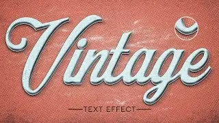 Vintage Text Effect with Smart Object Replacement  | Photoshop Tutorial