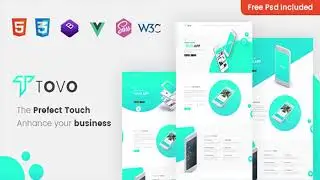 Tovo - Vue JS App Landing Page | Themeforest Website Templates and Themes