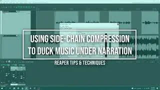 Side-chain compression for ducking background music under a vocal track