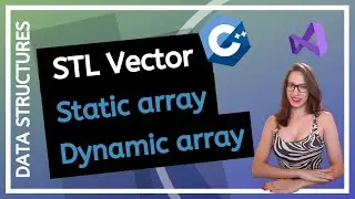 STL vector (Relationship between Static array, Dynamic array and STL vector) with examples