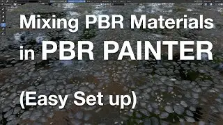 Mixing PBR Materials with PBR PAINTER in Blender (Easy set up)