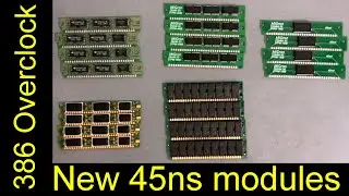 Simm-30 FPM Showdown! New 45ns memory modules! New 386 overclocking personal record with 0WS.