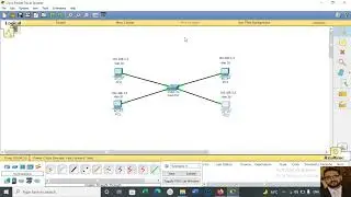 ربط سويتش اربع اجهزة بطريقة (VLAN) ببرنامج Cisco Packet Tracer