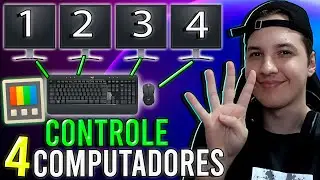 Como controlar 4 PCs com apenas um TECLADO e MOUSE - PowerToys