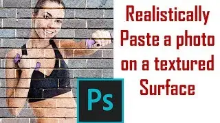 Photoshop 2020 - How to Put a Photo on Brick wall