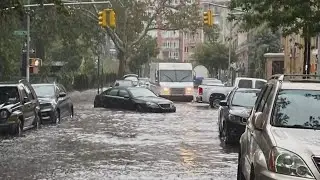 Heavy rain brings flash floods to New York City
