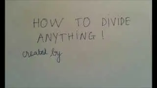 How to divide anything into equal parts!