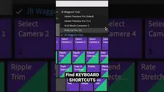 Finding your Premiere keyboard shortcuts on a Mac