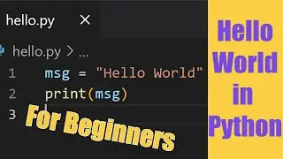 Hello World in PYTHON