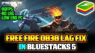 How To Fix Free Fire OB38 Update Lag In Bluestacks 5 | 90FPS No Lag | Settings