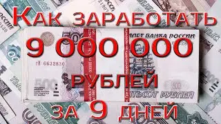Как заработать 9 000 000 рублей за 9 дней. Простые идеи для интернет магазинов.