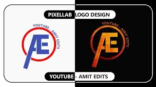 AE Logo design Tutorial | AE Logo Edit on Pixellab | How to make Logo in Android #AE_logo