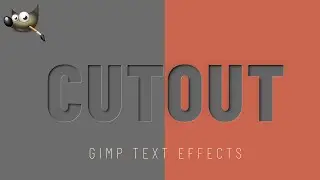 Paper Cutout Text Effect - Gimp Tutorial