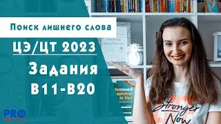 Поиск лишнего слова разбор заданий B11-B20. ЦЭ ЦТ 2023 английский язык