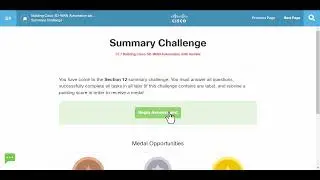 CCNP ENAUTO Section 12 Summary Challenge with explanation