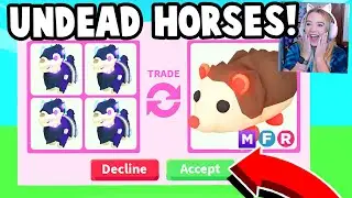 Trading *NEW* UNDEAD JOUSTING HORSES in Adopt Me!