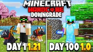 I Survived 100 Days in Hardcore Minecraft but the world keeps DOWNGRADING