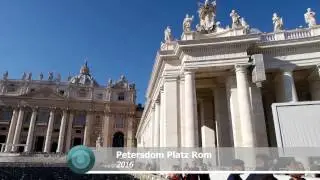 Petersplatz in Rom Petersdom 2016