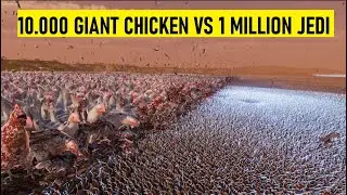 CAN 10.000 GIANT CHICKEN STOP 1 MILLION JEDI IN EPIC BATTLE SIMULATOR 2 /Bonus NUKE !