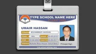 How to Design ID Card In Photoshop + PSD Free Download