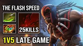 SUPER SAIYAN 1v5 Late Game APEX Bloodseeker Super Hard Carry with Max Flash Speed Dota 2