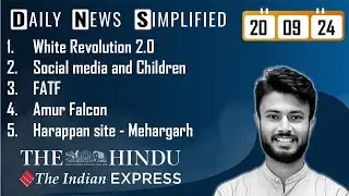 The Hindu & The Indian Express Analysis | 20 September, 2024 | Daily Current Affairs | DNS | UPSC