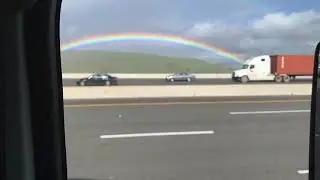 Riding along the rainbow...