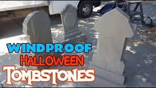 Sturdy Halloween Tombstones 💀 Heavy Duty DIY Plywood Decorations