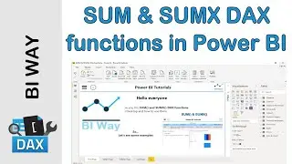 DAX Language – SUM and SUMX Functions in Power BI