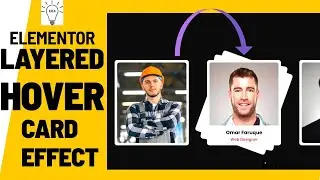 How To Create Elementor Layered Team Section | Elementor Hover Card