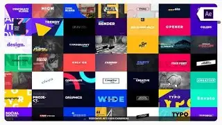 72 Modern Titles and Typography | After Effects Templates Download