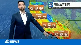 Bay Area temperatures cooking up amid California winter heat wave