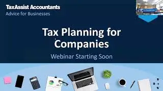 Tax Planning for Companies - Webinar