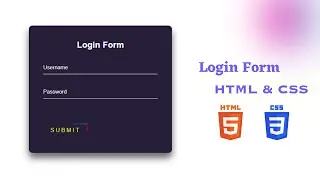 How to make Animated Login Form using HTML & CSS with source code.