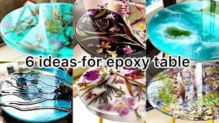 6 IDEAS Amazing Epoxy Resin Tables. Resin Art Tutorial!