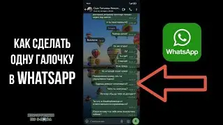 Как Сделать Одну Галочку в Ватсап или убрать Две Галочки в WhatsApp при получении сообщений