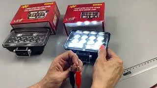 Фара LED прямоугольная, 9-80V (дальний+ближний) IP67 (8 лінз) (10 лінз)