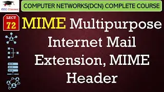 L72: MIME Multipurpose Internet Mail Extension, MIME Header | Communication Networking Lectures