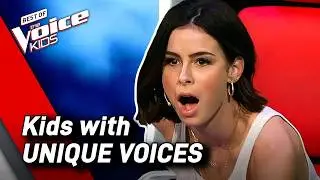 Most Surprising UNIQUE Voices on The Voice Kids 😱