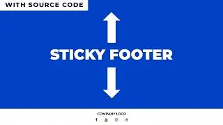 How to Create Sticky Footer using HTML CSS | Sticky Footer with CSS