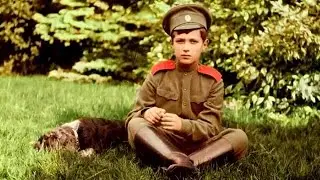 Romanovs. Tsesarevich Alexei & His spaniel Joy