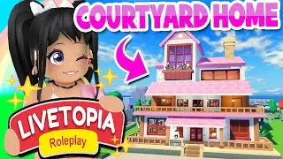 *NEW* FREE COURTYARD MANSION* REFRESH in LIVETOPIA Roleplay (roblox)