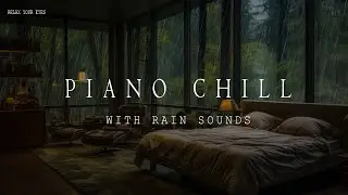 Calm Nights in a Forest Bedroom 🌧️🌿 Relaxing Rain and Piano Sounds for Restful Sleep 🎹💤