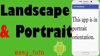 Landscape or Portrait Mode | Android Studio Tutorial (Beginners) HD | All About Android