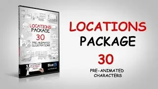 Explainer video LOCATIONS package after effects template