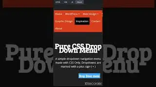 Drop down menu in HTML &CSS #html #css #shorts #way2tech_knowledge #viral #mongodb #jquery #ytshorts